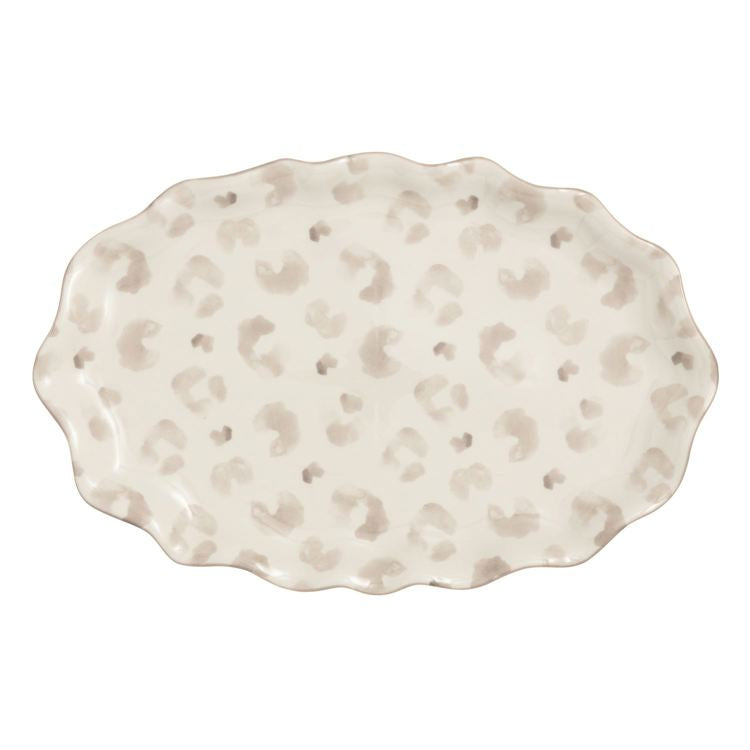 MUD PIE Leopard Platter