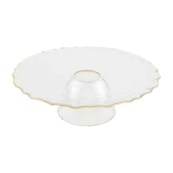 MUD PIE GLASS REVERSIBLE CHIP AND DIP SET