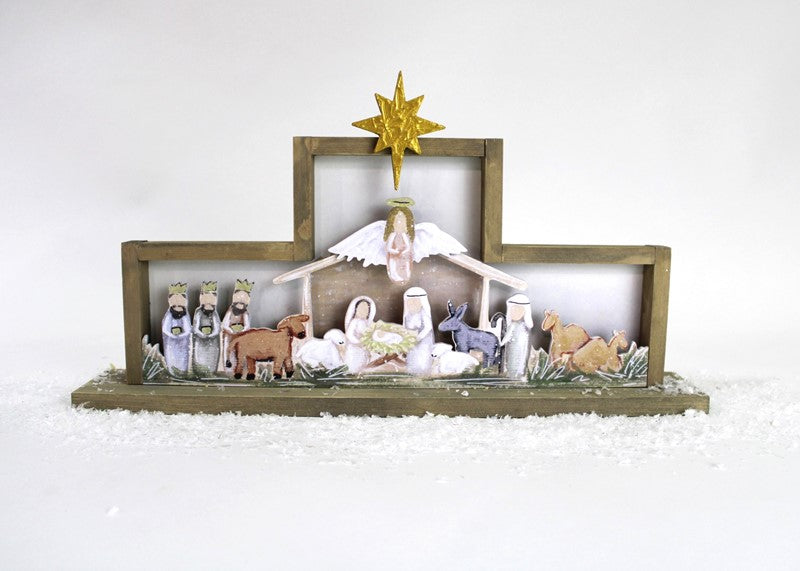 Trade Cie Layered Nativity Scene Table Décor