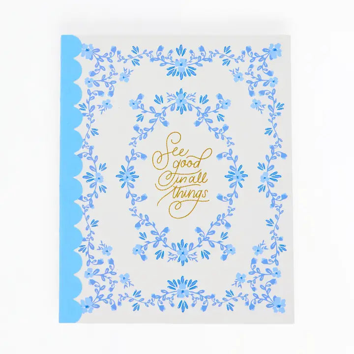Mary Square Scallop Notebook | See Good in All Things