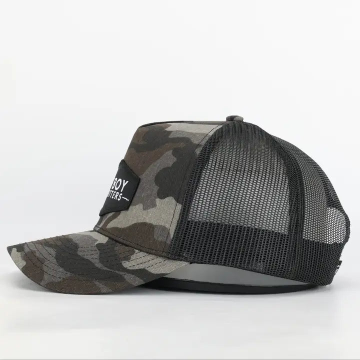 Ole Boy Black Camo Classic Logo Patch Hat