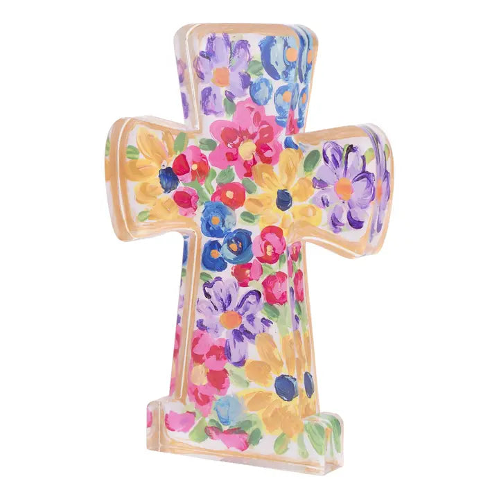 Glory Haus Petals and Posies Acrylic Cross