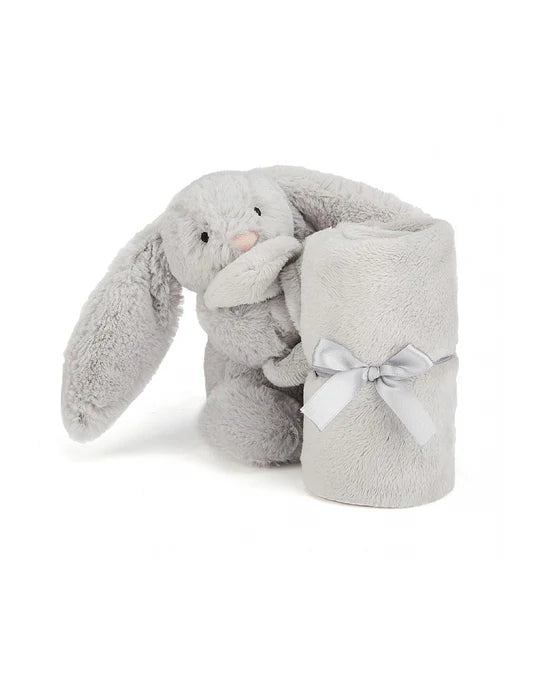 Jellycat Bashful Grey Bunny Soother Blanket