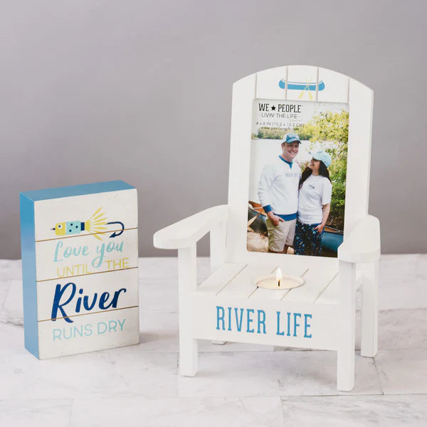 PAVILION RIVER RUNS DRY 4" X 6" MDF PLAQUE