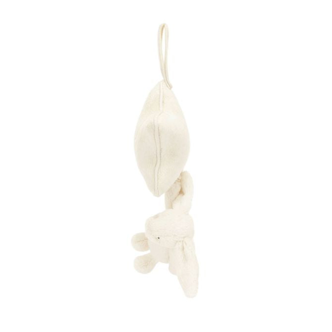 Jellycat Bashful Bunny Musical Pull, Cream