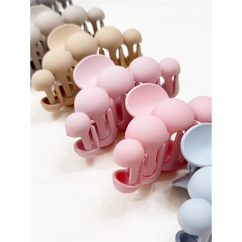 Love and Repeat Powdery Soft Matt Bubble Pearl Hair Claw Clips