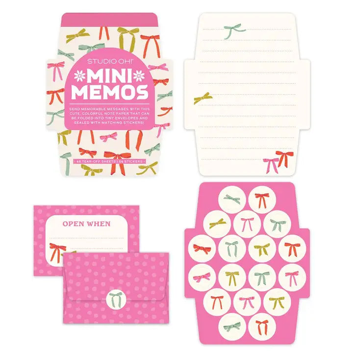 Studio Oh! Put A Bow On It Mini Memos with Stickers