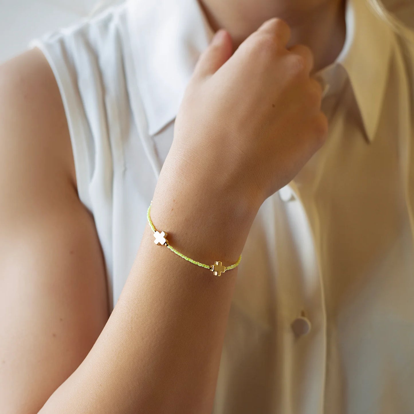 Lenny & Eva Faithful Bangle-Lime