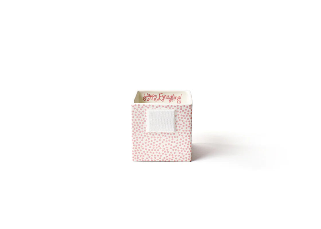 HAPPY EVERYTHING PINK SMALL DOT SMALL MINI NESTING CUBE