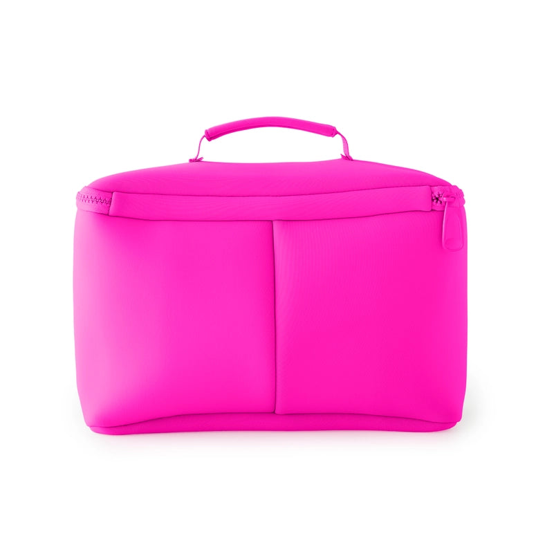 Kusshi Large Makeup Train Case-Pink/Indigo