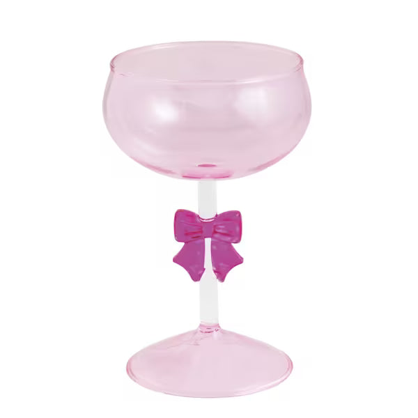 MUD PIE BOW COUPE GLASS