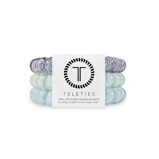 Teleties Spiral Hair Coil | Large | Totally Turquoise