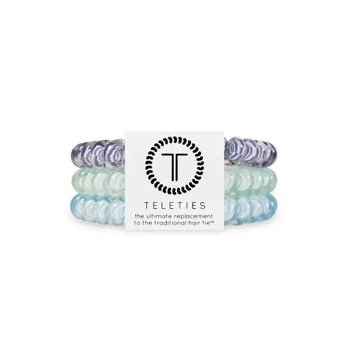 Teleties Spiral Hair Coil | Small | Totally Turquoise