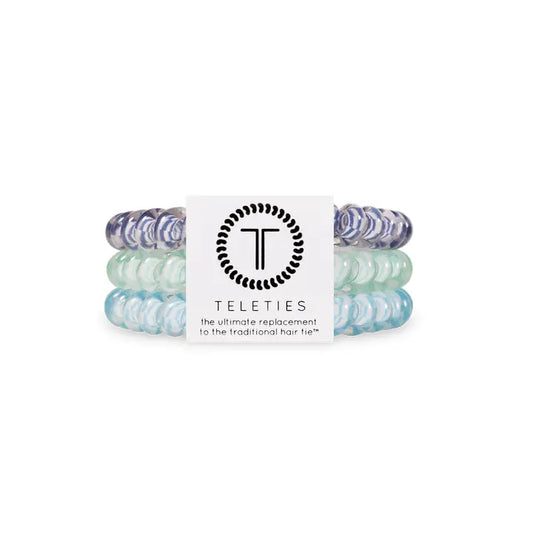 Teleties Spiral Hair Coil | Small | Totally Turquoise