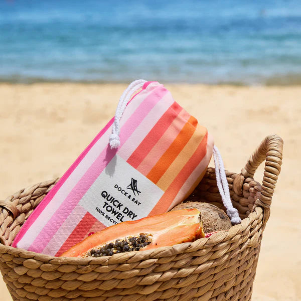 Dock & Bay Quick Dry Towels - Miami Sorbet - GRS Certified-XL