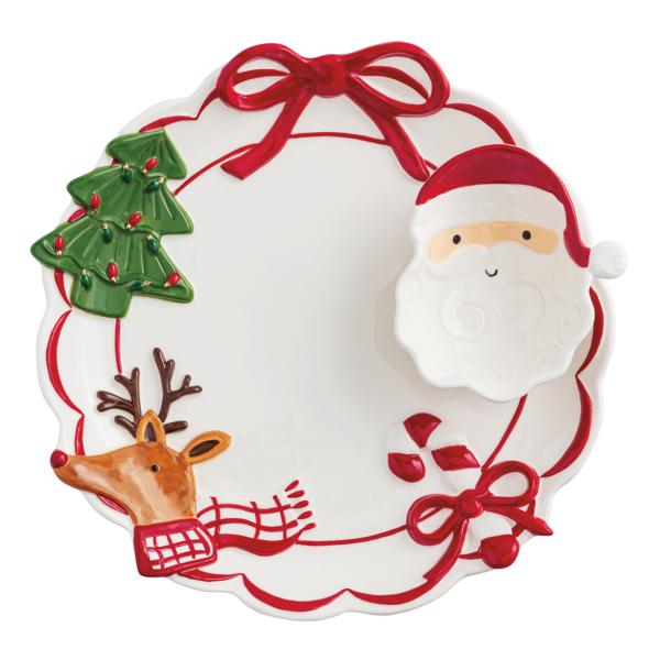 MUD PIE WHIMSICAL CHRISTMAS CHIP & DIP SET