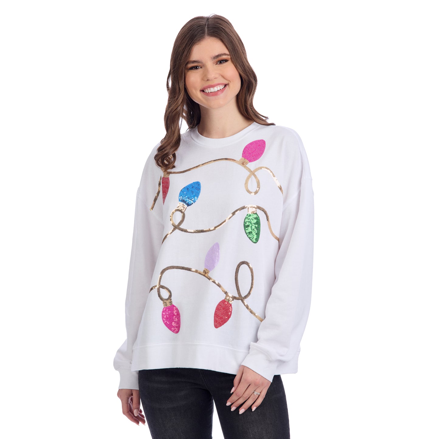 MUD PIE HOLIDAY SPARKLE SWEATSHIRT