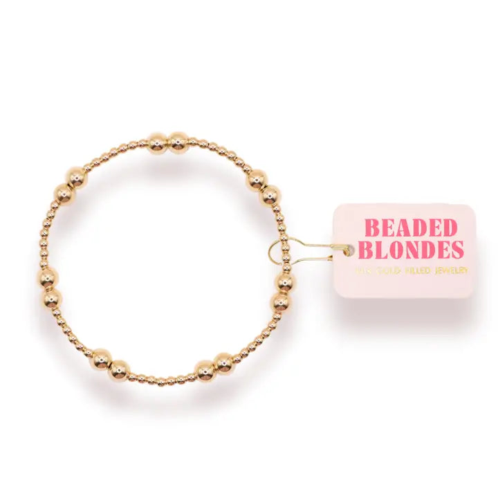 Beaded Blondes Halli Bracelet in Gold