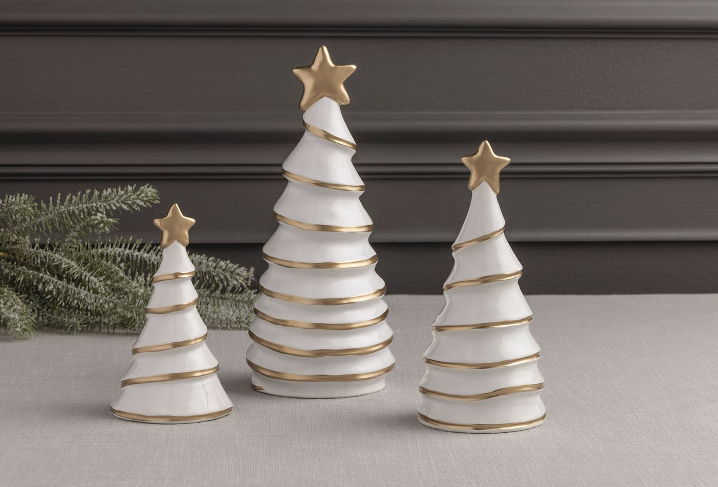 MUD PIE LARGE GOLD TREE SITTER