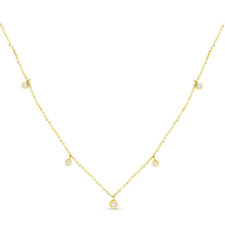Amanda Blu Station Cz Necklace