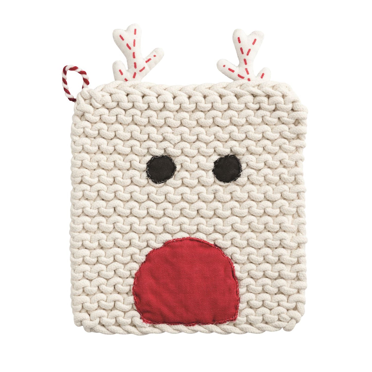MUD PIE REINDEER CHRISTMAS POTHOLDER