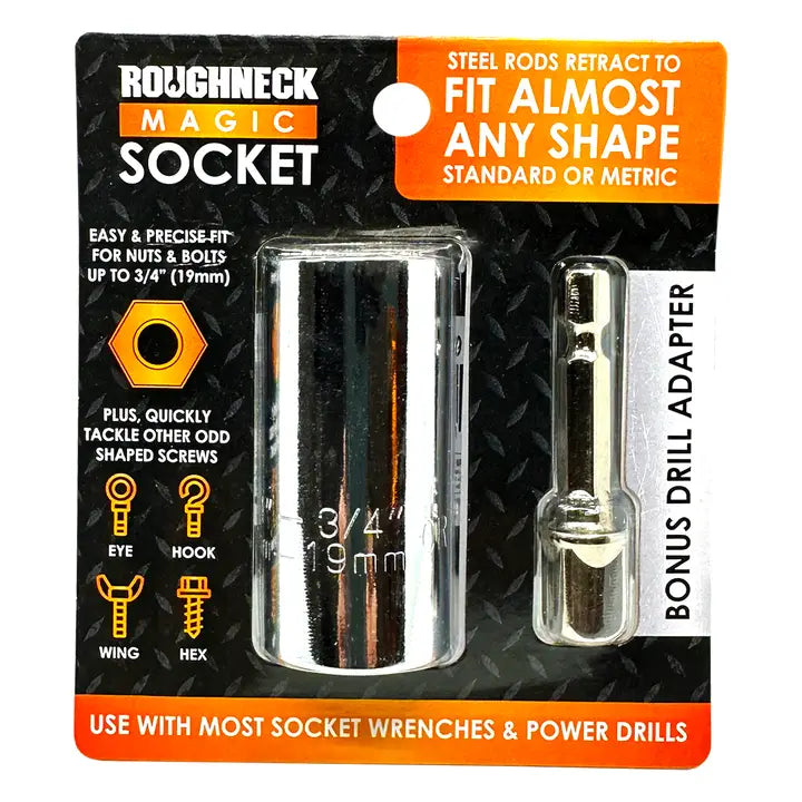 Roughneck Magic Socket Tool with Drill Adapter