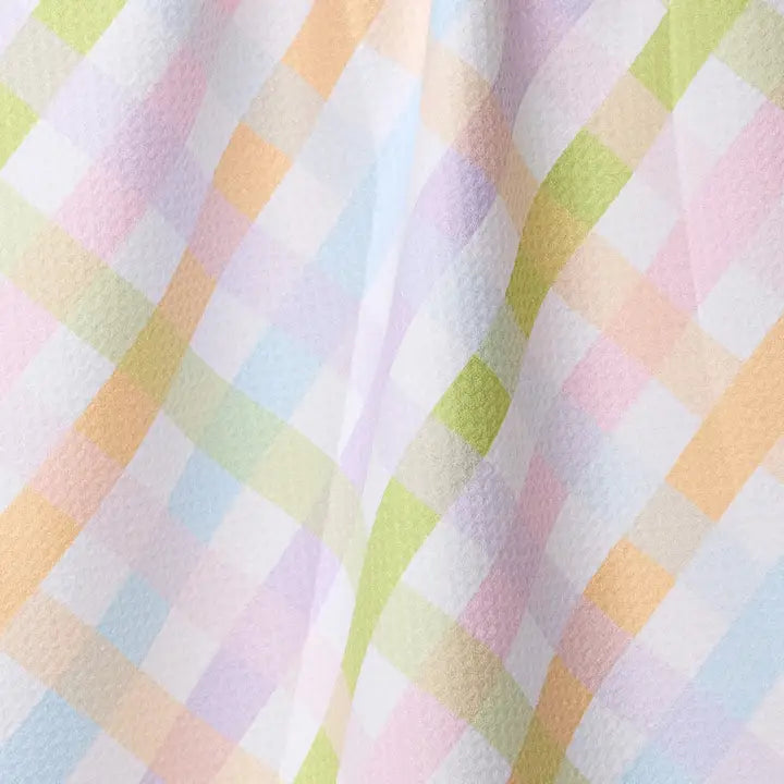 Geometry Spring Basket Tea Towel