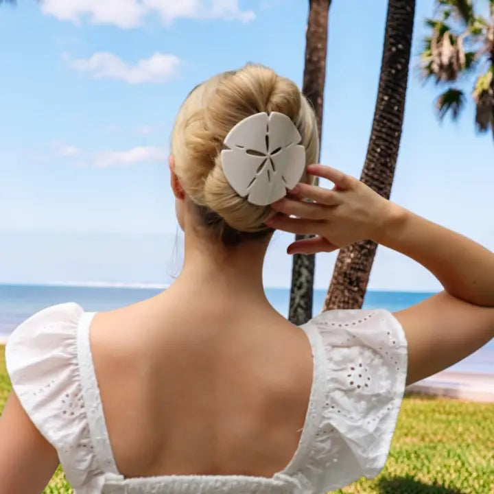 Teleties Sand Dollar | Large | Flat Shape Hair Clip