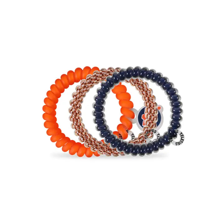 Teleties Spiral Hair Coils | Small | War Eagle! Hair Ties