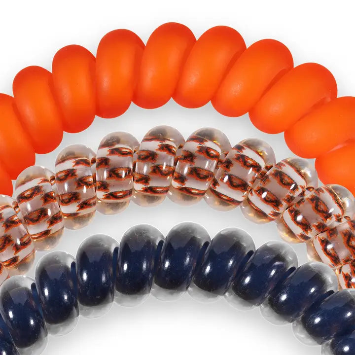 Teleties Spiral Hair Coils | Small | War Eagle! Hair Ties