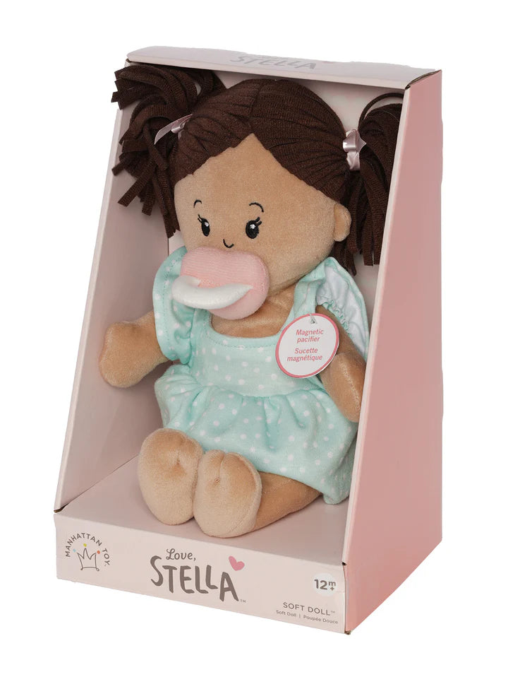 Manhattan Toy Love, Stella Beige Doll with Brown Pigtails