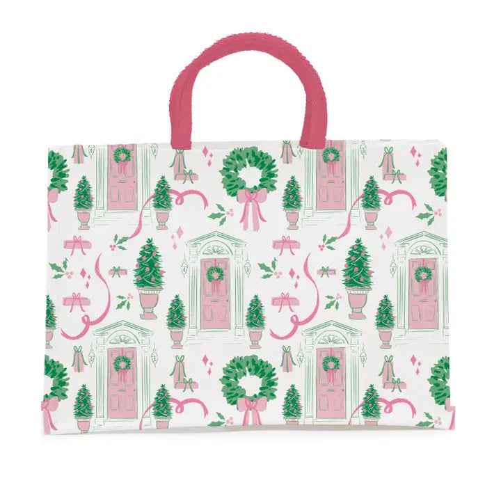 Mary Square Classic Market Shopper Home For Christmas