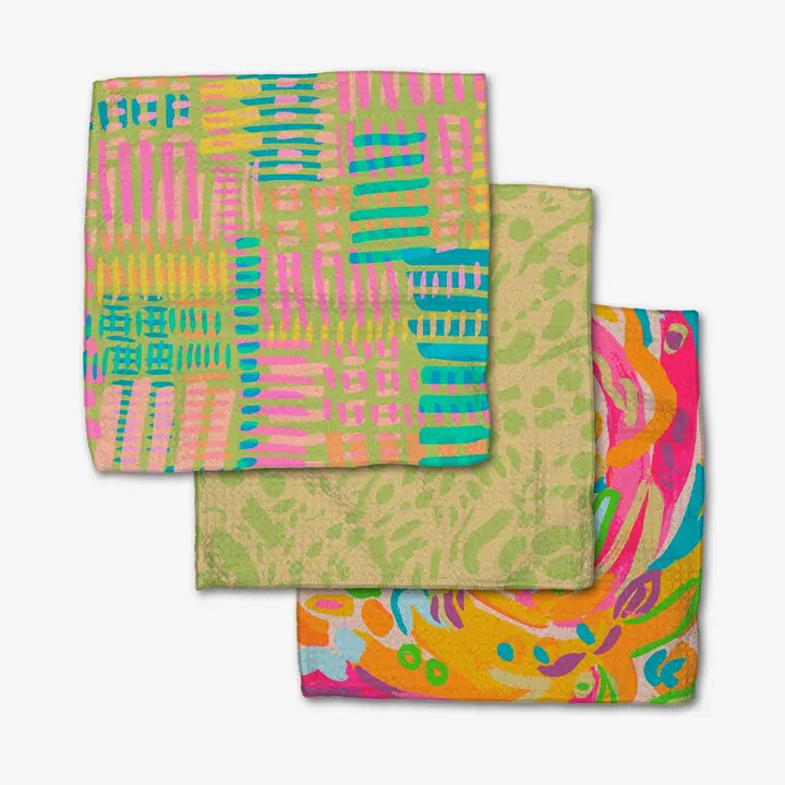 Geometry Positive Vibes Dishcloth Set