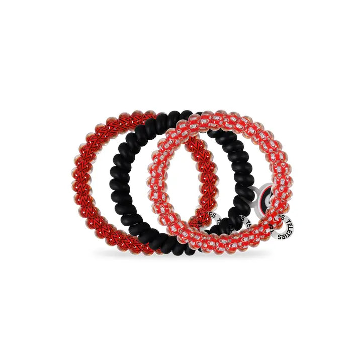 Teleties Spiral Hair Coils | Small | Go Dawgs! Hair Ties