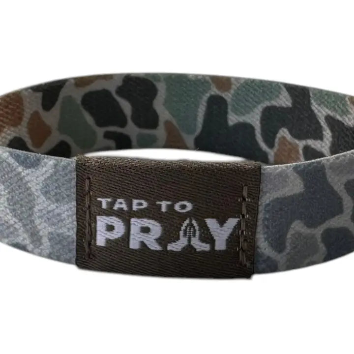 Versible Tap To Pray™ Wristbands - River Rock Camo Classic & Sage