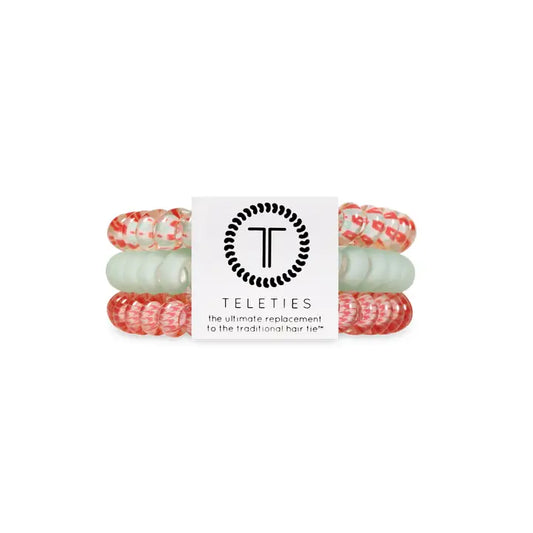 Teleties Spiral Hair Coil | Small | Calming Coral