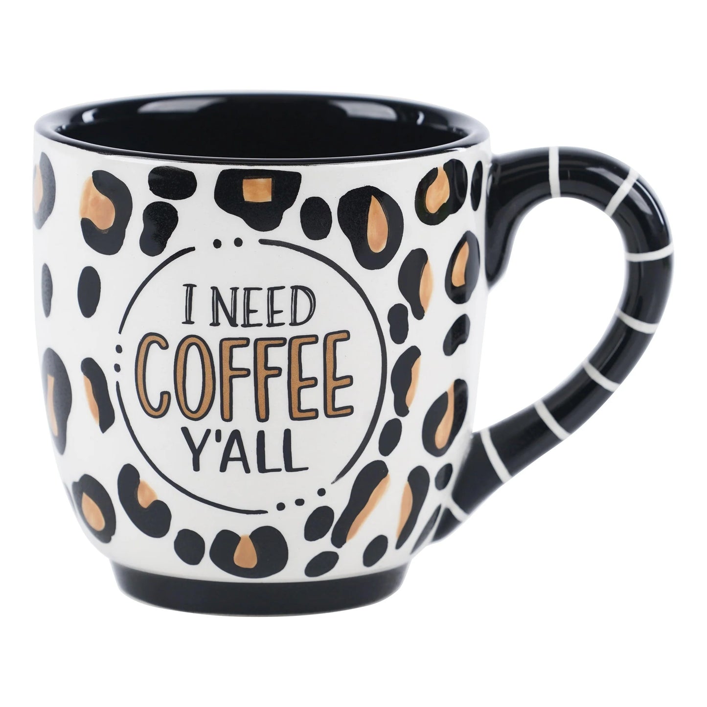 COFFEE Y'ALL CHEETAH MUG