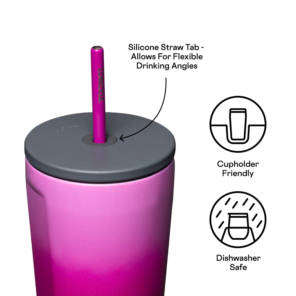 COLD CUP INSULATED TUMBLER WITH STRAW CORKCICLE