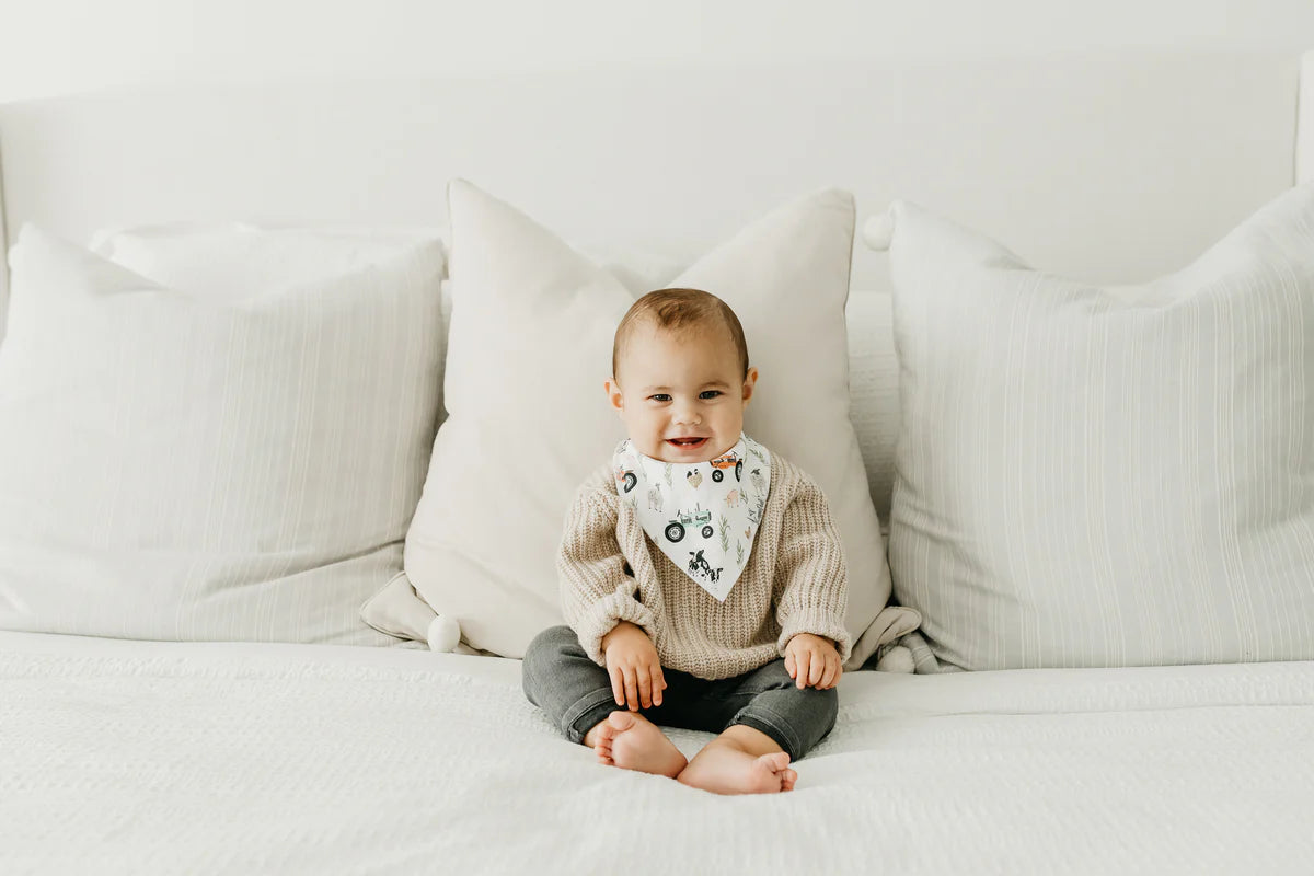 Copper Pearl Jo Baby Bandana Bibs
