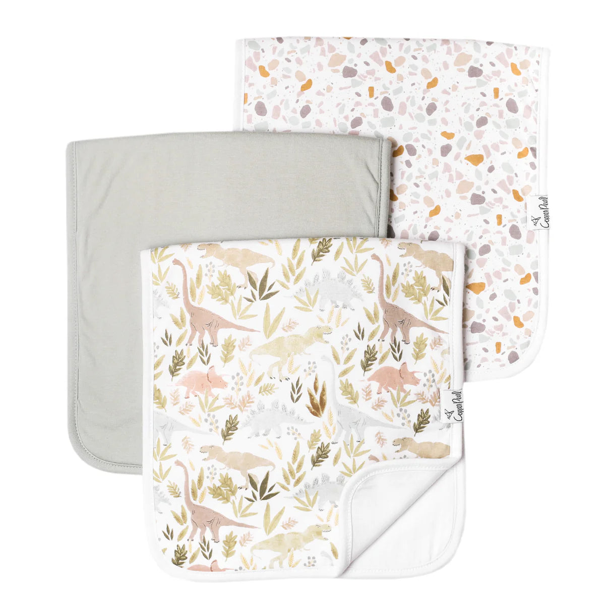 Copper Pearl Rex Premium Burp Cloths