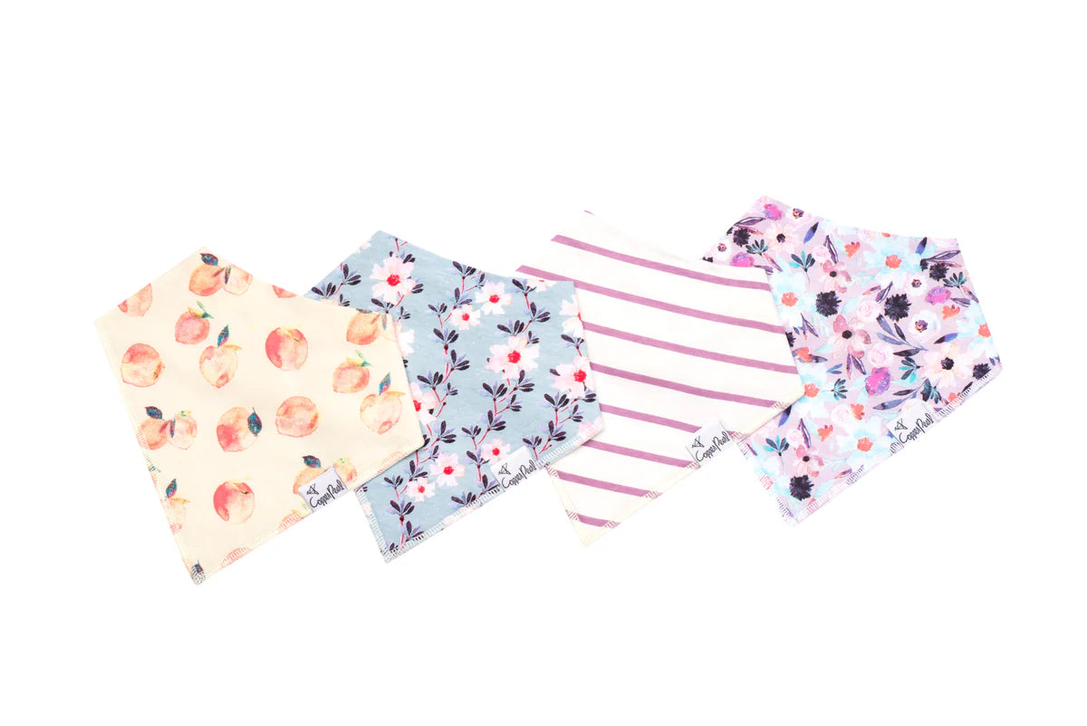 Copper Pearl Morgan Baby Bandana Bibs