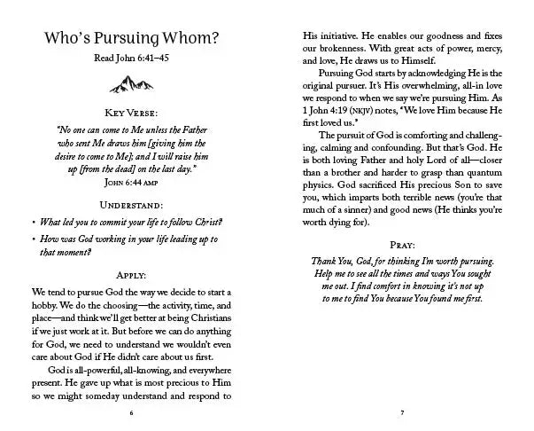 The 5-Minute Bible Study For Men: Pursuing God