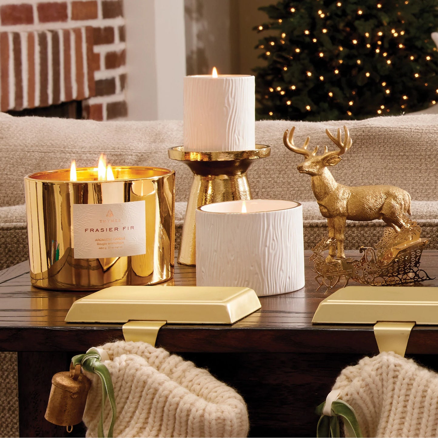 Thymes Frasier Fir Ceramic Petite Candle
