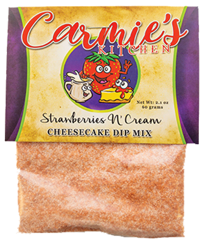 CARMIE'S KITCHEN STRAWBERRIES N' CREAM CHEESECAKE DIP