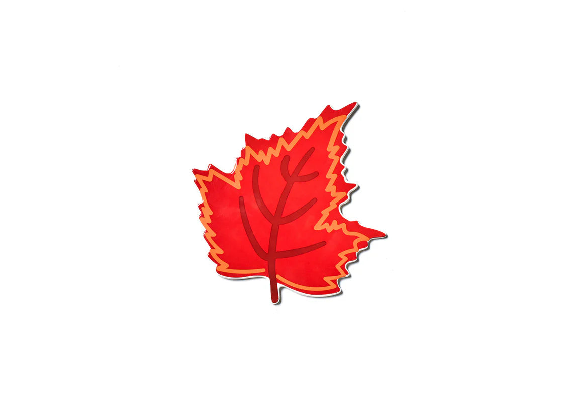 Happy Everything! Red Fall Leaf Attachment