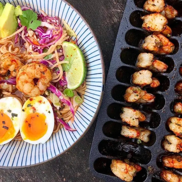 Outset Shrimp Grill Pan, CastIron