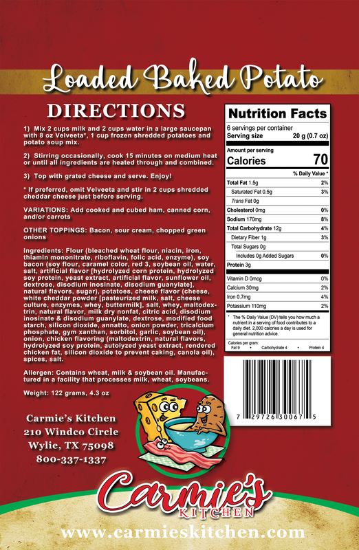 LOADED BAKED POTATO SOUP MIX-CARMIE'S KITCHEN