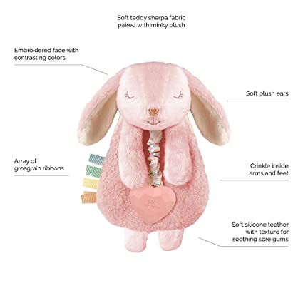 Itzy Lovey Plush and Teether Toy