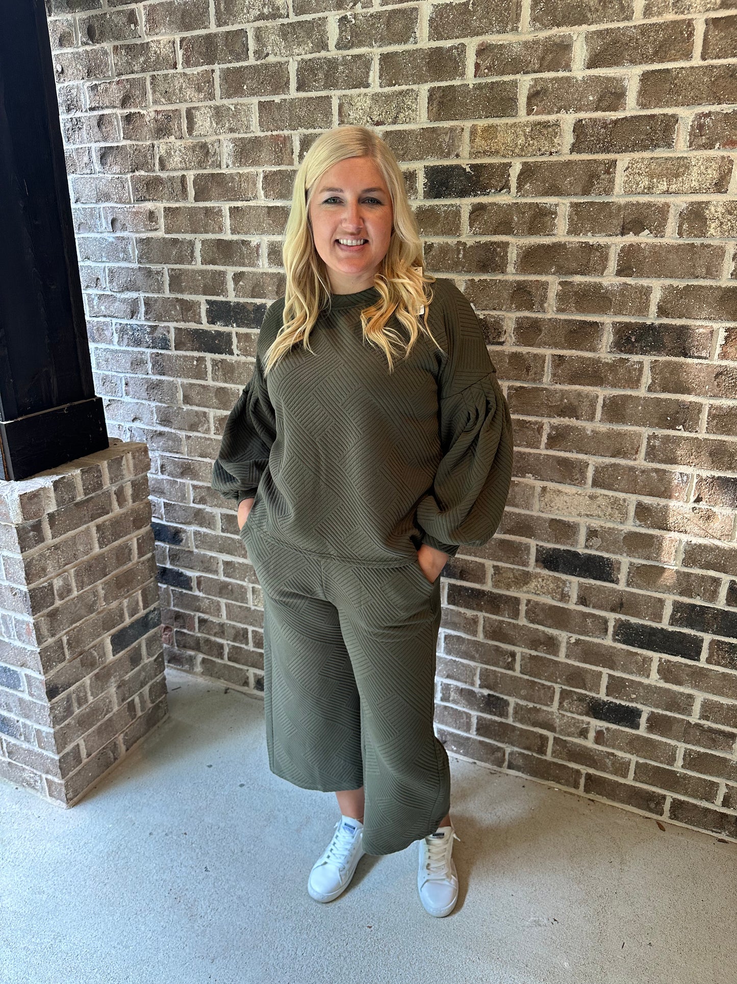 SHE & SKY PANT SET OLIVE