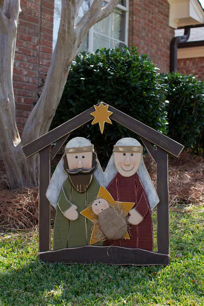 Kalalou Painted Wood Nativity Scene